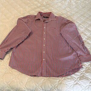Vineyard Vines Red and Blue Plaid Button Down Shirt